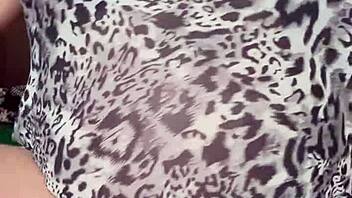 Horny Pregnant Arab Maid Fingers Hairy Pussy and Big Tits Solo