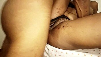 roommate screams in ecstasy while cumming hard on juicy pussy