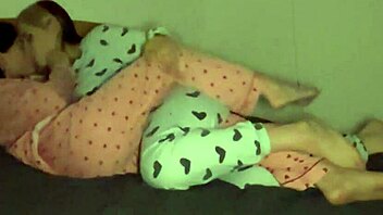 Lesbian babes kiss big tits leading to intense bedroom tongue fucking