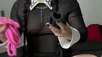 shibari ropes bind cute latina in homemade bdsm collection start