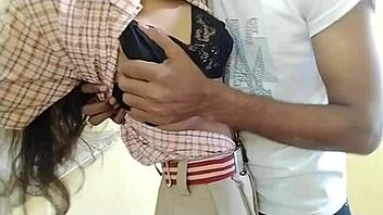 indian village student sneaks fuck with school girlfriend