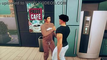 Sims 4 strip club heats up with dancing, ripped clothes, sucking and fucking action