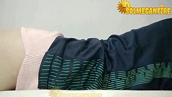 i finger my wet tattooed pussy on bed until explosive solo cum sol megan fire