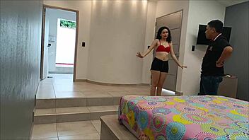 colombian babysitter begs for pussy licking creampie since boyfriend can't make her cum