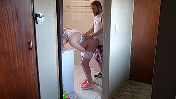 Fucking Neighbor's Cheating Milf Wife Hard In Homemade Gym Session