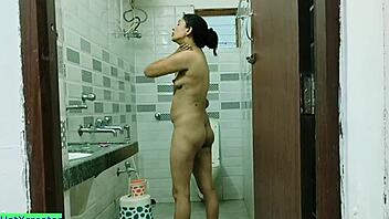 rich indian cutie bathroom fucked hard by driver cock