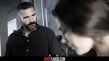 pervy boss ravages italian maid with deep licks and hard rides!