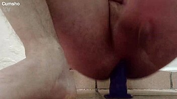 first time anal with huge buttplug 😍 massive orgasm explosion! 🔥