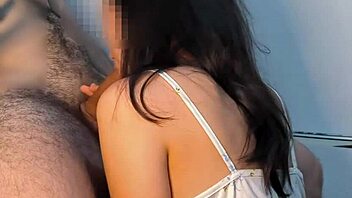 amateur cutie delivers blowjob ending in hot facial cumshot