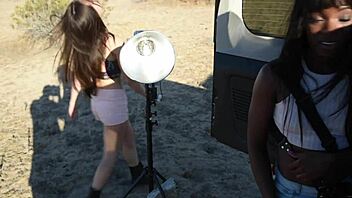 interracial lesbians lick wet pussies in hardcore group party fuck