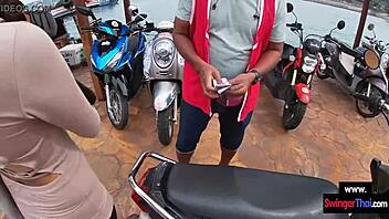 thai teen couple bangs publicly on tropical island paradise