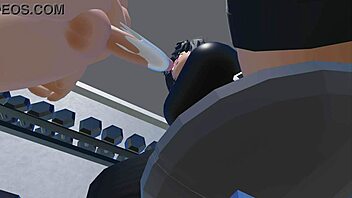 roblox babe gulps gym cumshot