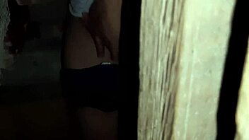 Stranger caught masturbating hairy pussy in abandoned house I watch intently