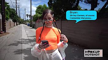 Petite Carmen Rae Craves Bryan Gozzling's Monster Cock Deepthroat Doggystyle Facial