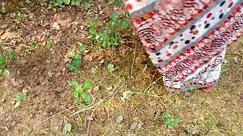 brutal outdoor jungle fuck ravages indian beauty in forest depths