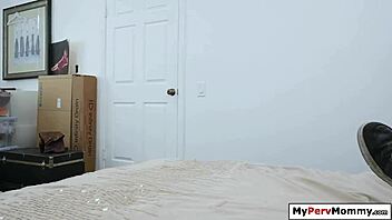 Busty Blonde Stepmom Deepthroats and Fucks Young Stud Hard