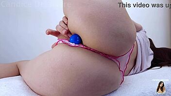 roommate moans wildly masturbating next to me with anal plug 😩🍑🔥