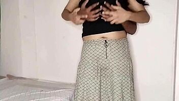 girlfriend's hot friend says lick my pussy first then ride my huge cock 😏🍆💦