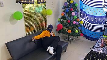 New Year's first time friends turn lesbian squirting with dildos homemade.