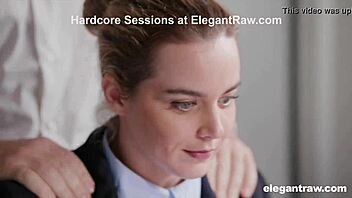 horny milf double penetrated fucked hard by cocks at office