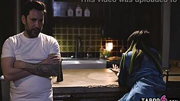 masked man face-fucks tattooed latina milf karen roughly hard!