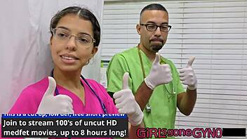 Student Interns Giggle Through Humiliating Nurse Fetish Exam