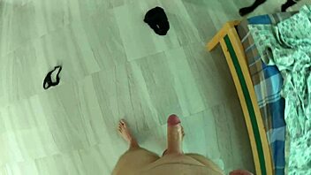 hot asian maid bent over mirror fucked hard