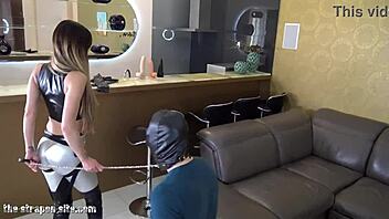 he cums hard from her strapon ass pounding 😈🍑💦🔥