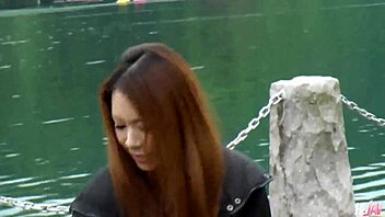 yo this slutty japanese babe kai miharu loves outdoor pounding doesnt she