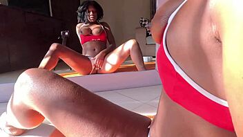 Flower Tucci Fucks Huge Dick While Licking Lou's Balls and Ass Eagerly