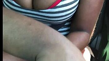 WOW, EBONY MILF'S BIG ASS GETS RIPPED IN HARDCORE CAR SEX TAPE!