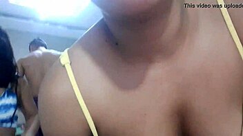 Big tits babe sucks bbc at outdoor party public whore