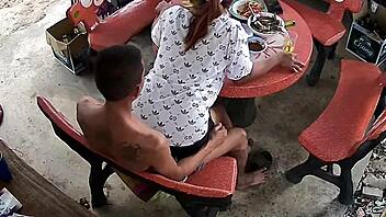 Imagine getting spied on by a friend during rough creampie sex