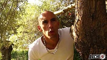 squirt outdoors part1 with leche69 juicy pussy riding big cock