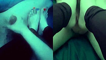 Barefoot goddess strokes cock with soft hands tiny feet