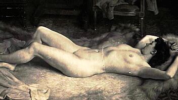 Vintage erotic art explodes with raw antique passion!