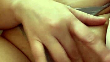 Blonde Bombshell Fingers Her Bushy Pussy Close-Up