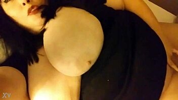 Bold Milf with Massive Boobs Fingers Her Juicy Pussy