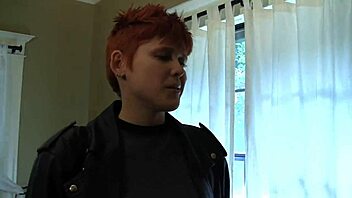 ginger georgia jones fingers fucks lily cade thick strap-on gaping