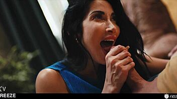 hey fuckdoll, frozen brunette with huge tits gets mouth cum and feet licked? 😏💦👅