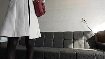 Blindfolded Japanese coed breaks in wild hidden sensitivity play