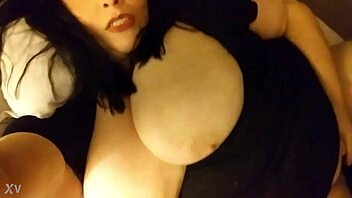 Bold Milf with Massive Boobs Fingers Her Juicy Pussy