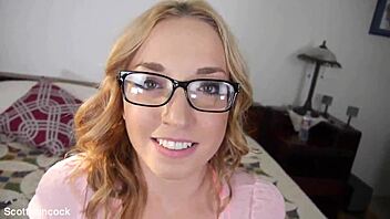 zoe parker's cute teen pov blowjob leads to huge facial cumshot