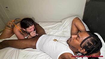 Housewife Chokes on BBC While Getting Cheeks Clapped Hard