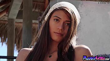 Petite Asian MILF Hannah Le Strips Cowgirl Naked Outdoors