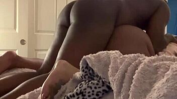 Pounding pregnant ebony bbw pussy bent over rough with monster cock till squirting orgasm!