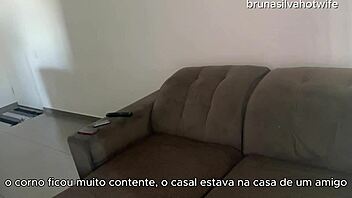 married brazilian wife bruna silva anal fucked while husband works