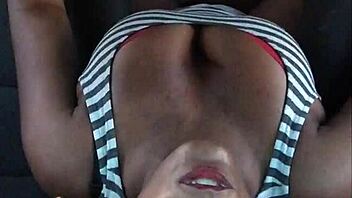 WOW, EBONY MILF'S BIG ASS GETS RIPPED IN HARDCORE CAR SEX TAPE!