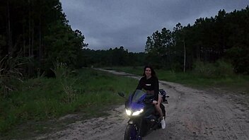 i spied this hot latina redhead's big tits flashing in public outdoors