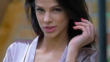 Hot Latina MILF strips exposing big tits body